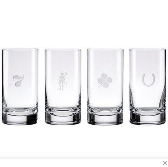 ⭐️40% Off⭐️ Kate Spade New York Fortunada Highball Glasses - Set of 4 - 16oz - Picture 1 of 13